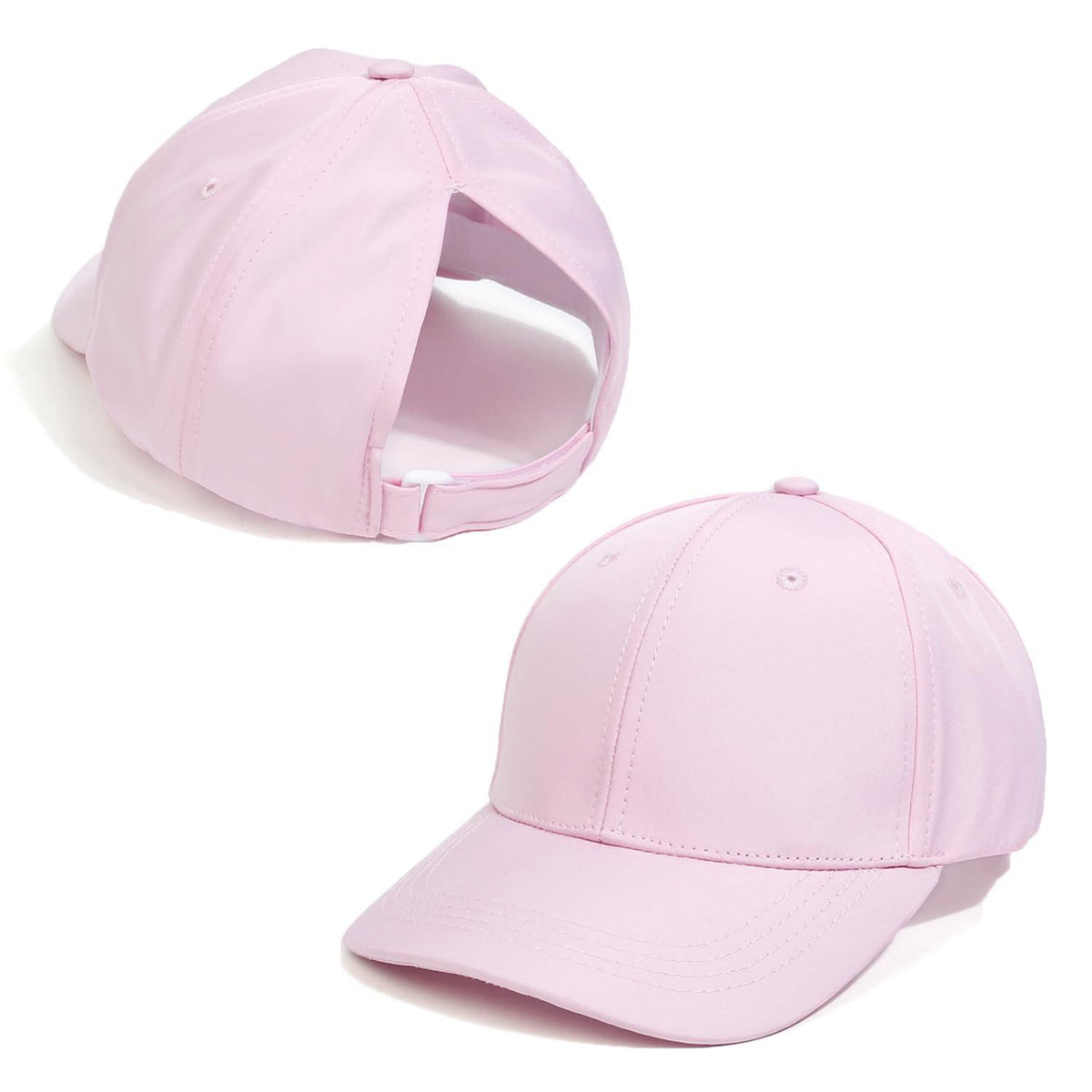 Baseballkappe Pferdeschwanz für Mädchen – Rosa, UV-Schutz, Atmungsaktiv