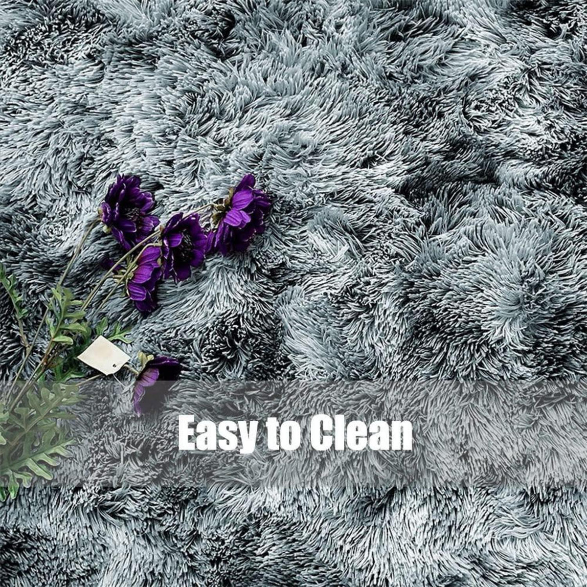 Flauschiger Shaggy Teppich Wohnzimmer 200x300cm Khaki
