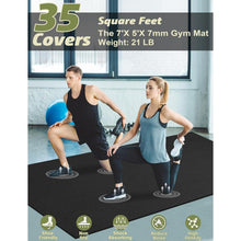 Fitnessmatte rutschfest extra groß 213x152cm PVC