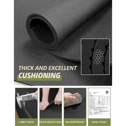 Fitnessmatte rutschfest extra groß 213x152cm PVC