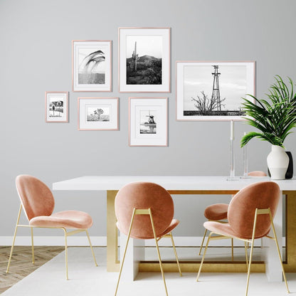 Aluminium Bilderrahmen Display 13x18 cm 2er Pack Rose Gold mit