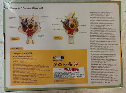 Rolife 3D Puzzle Holz Blume Bouquet Handwerk Kit Ere Geburtstag Valentinstag