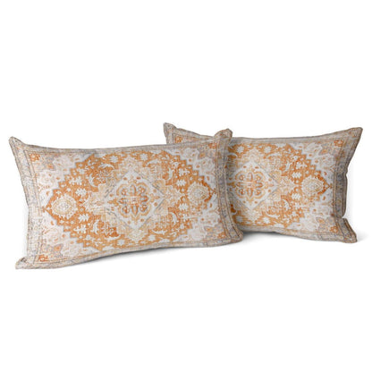 Boho Kissenbezüge 2er Set Gelb Antik Vintage 30x50 cm