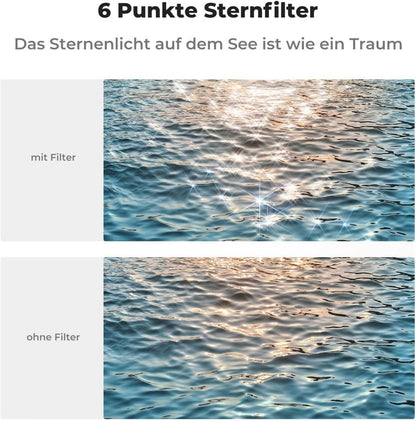 Sternfilter 52mm 4 6 8 Punkte für Sternenlichteffekte
