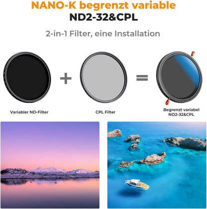 40,5mm ND&CPL Filter 2-in-1 Multifunktional Graufilter