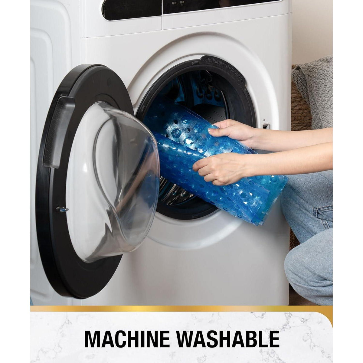 Rutschfeste Badewannenmatte 89x40cm – Schnelltrocknend & Hygienisch