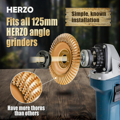 Holz Schleifscheibe 125mm Set für Winkelschleifer, 2 Stück