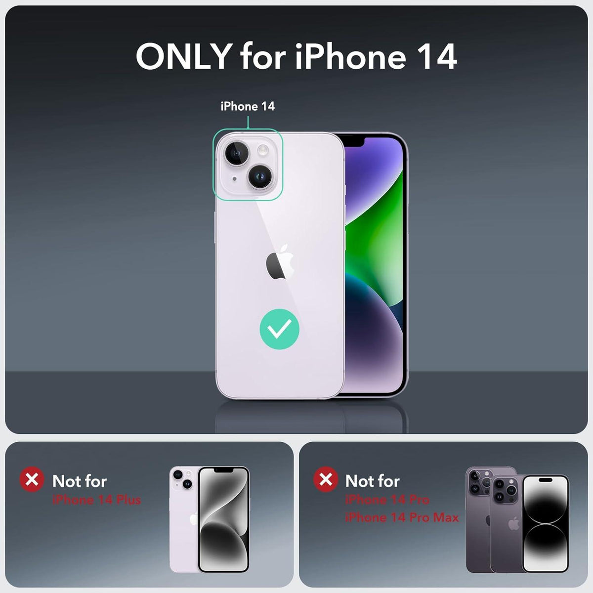 ESR iPhone 14 Hülle MagSafe 360° Schutzhülle Stoßfest