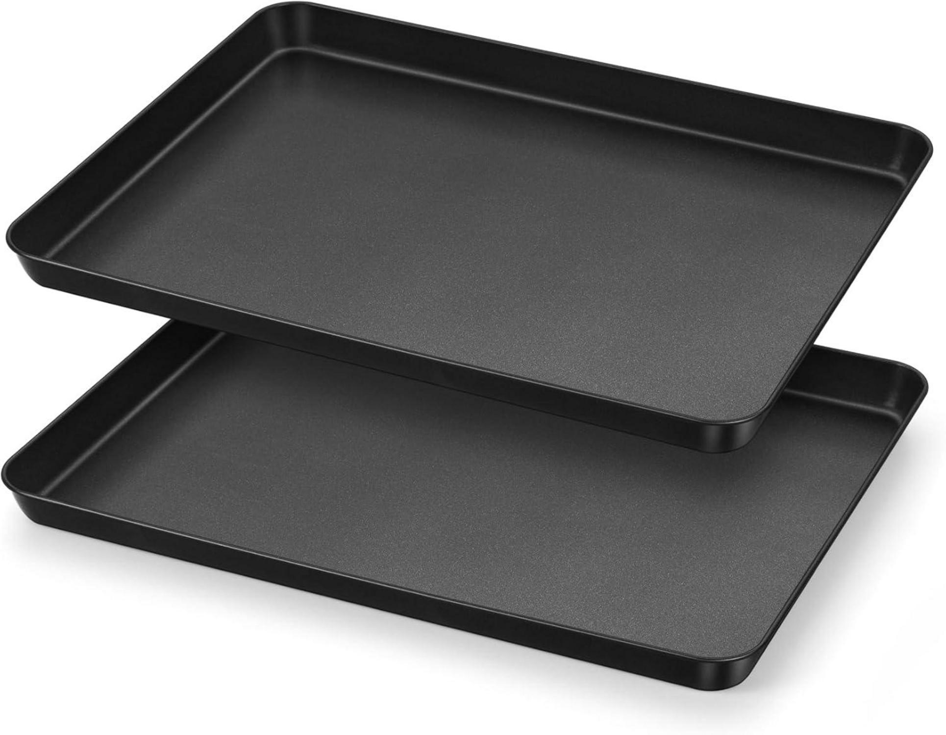 2er Set Antihaft Backblech Karbonstahl 40,5x30,4x2,5cm