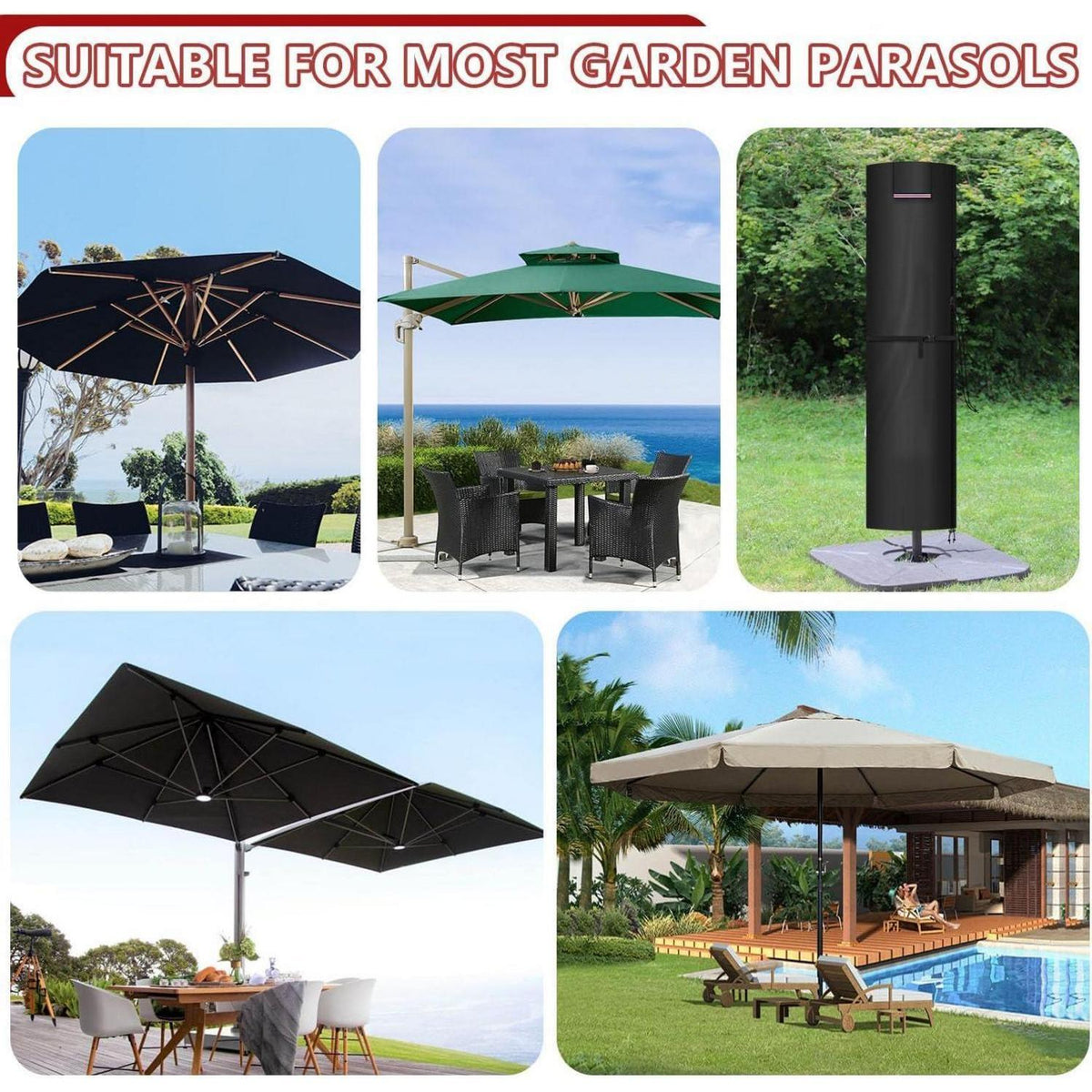 Schutzhülle für Sonnenschirm – Wasserdicht & Winterfest