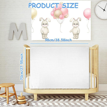 Babydecke 2er Set 100% Baumwolle 98x70cm Atmungsaktiv