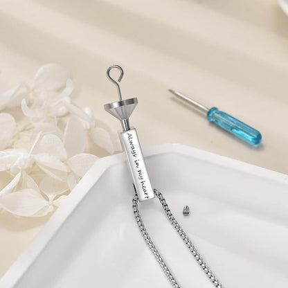 Urnen Halskette Sterling Silber Sonnenblume mit Gravur