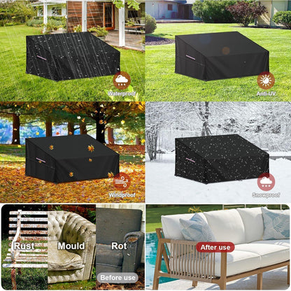 Wasserdichte Palettenmöbel Abdeckung für Gartensofa 138x99x80/40cm