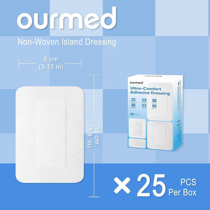 Sterile Wundpflaster 8x15 cm – Packung mit 25 Stück