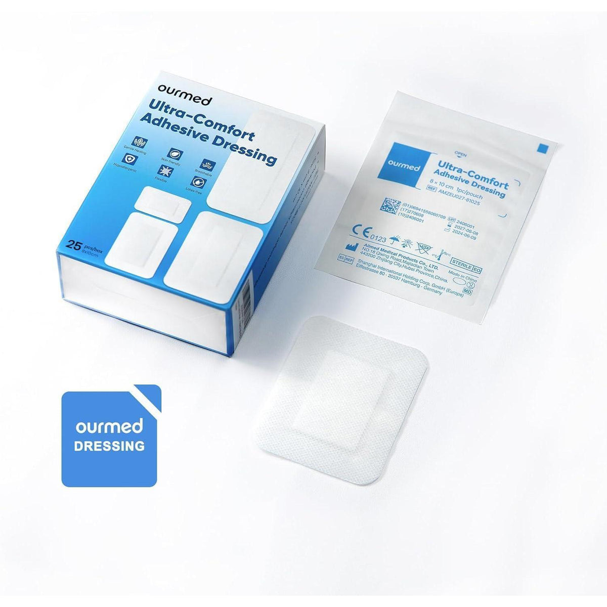 Sterile Wundpflaster 8x15 cm – Packung mit 25 Stück
