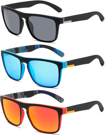 Polarisierte Sonnenbrille Sport UV Schutz 3er Set Unisex