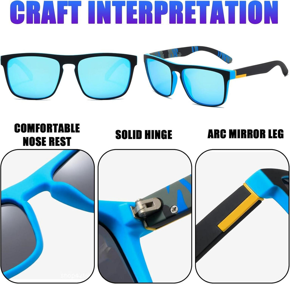 Polarisierte Sonnenbrille Sport UV Schutz 3er Set Unisex