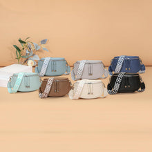 Hellgrüne Damen Bauchtasche Crossbody Bag aus vegan