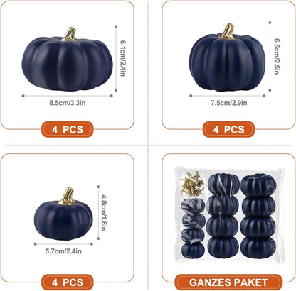Benjia Mini Kürbis Herbst Deko Halloween Thanksgiving (12
