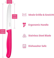 Tafelmesser Set 6 Stück Frühstücksmesser Brotmesser
