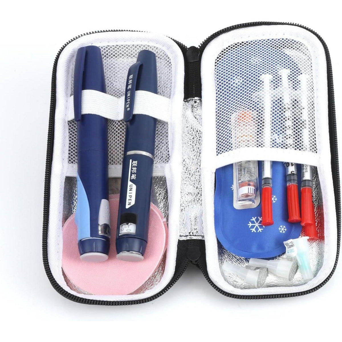 Insulin Kühltasche mit Kühlakkus – TSA-sicher für Reisen