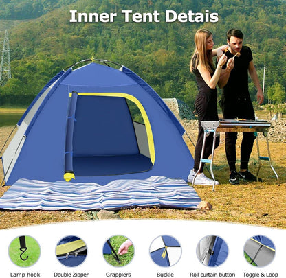 GLADTOP Camping Zelt für 2-3 Personen, Wasserdicht