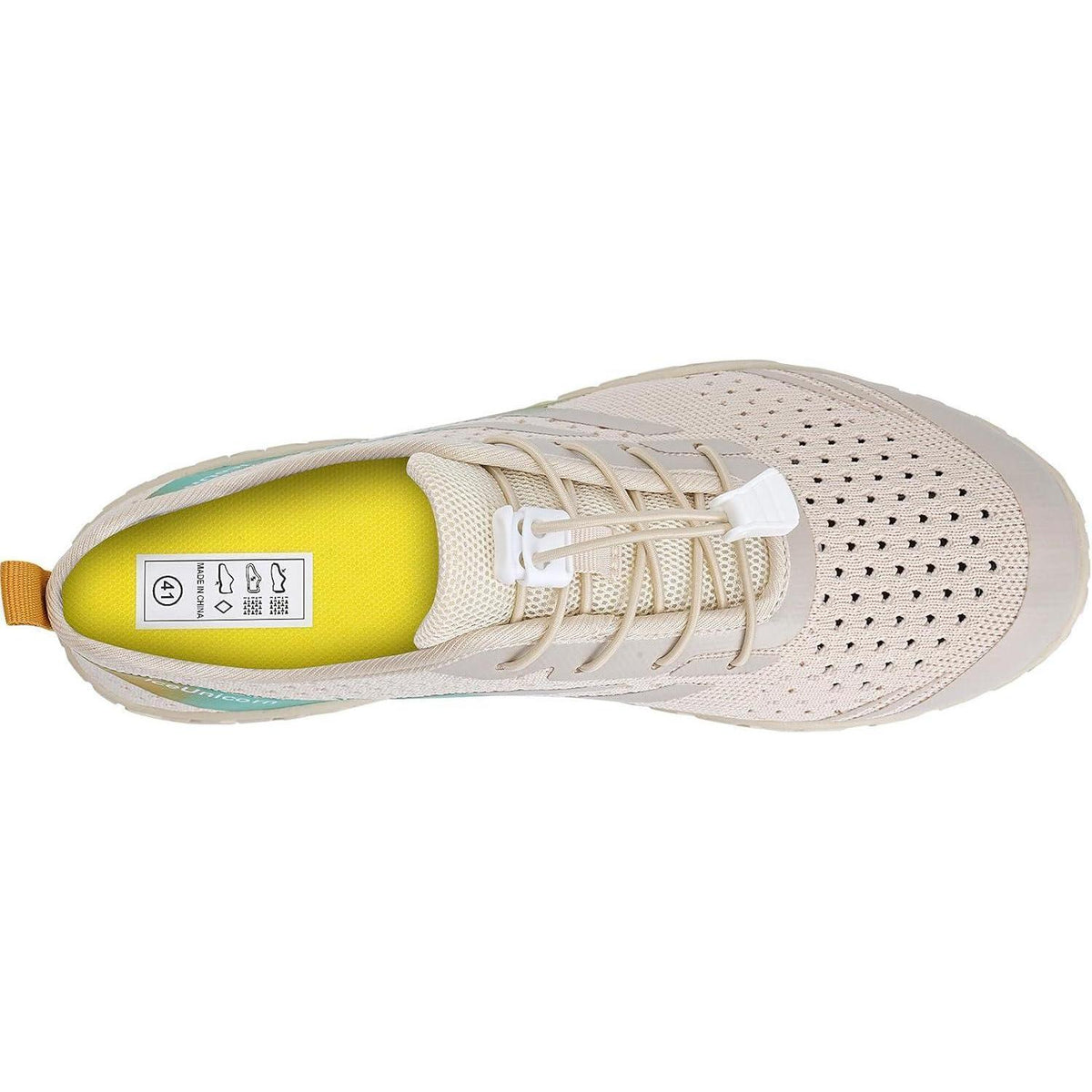 Aqua Schuhe Damen Herren Schnell Trocknend Beige Orange