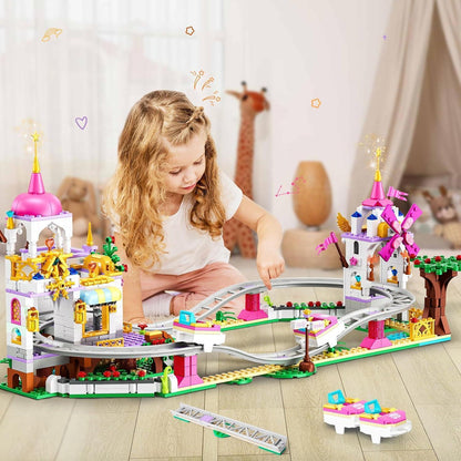 CUBIMANA Mädchen Vergnügungspark Achterbahn Baukasten - 719