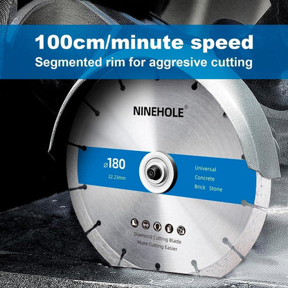 2x Diamant-Trennscheibe 180mm für Beton, Stein, Ziegel