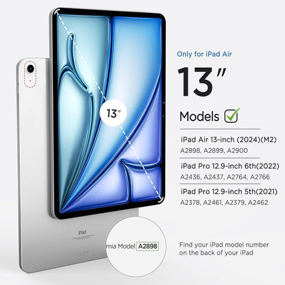 iPad Air 13 Zoll Hülle mit Stifthalter, Schwarz
