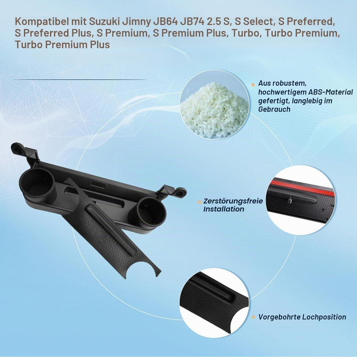 Suzuki Jimny JB64/JB74 Getränkehalter Aufbewahrungsbox Copilot