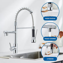 Auralum Wasserhahn Küche Edelstahl Spiralfeder 360° drehbar
