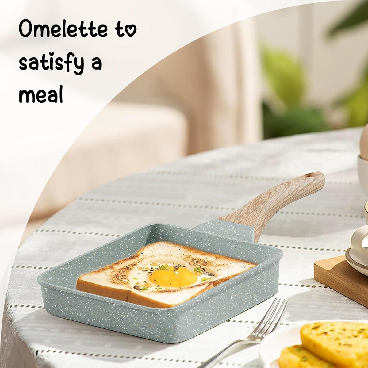 Antihaft Tamagoyaki Omelette Pfanne mit Granitbeschichtung
