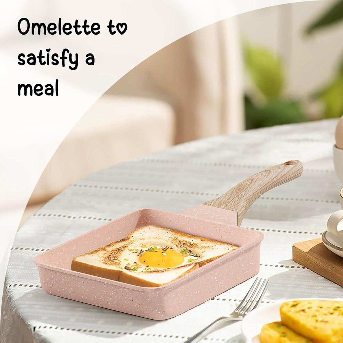 Antihaft Tamagoyaki Omelette Pfanne mit Granitbeschichtung für