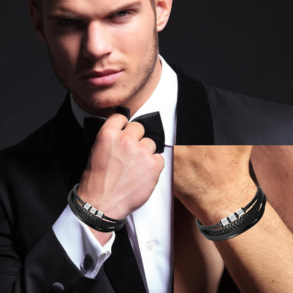 Armband "Ich Liebe Dich" - Geschenk für Männer in Lederoptik