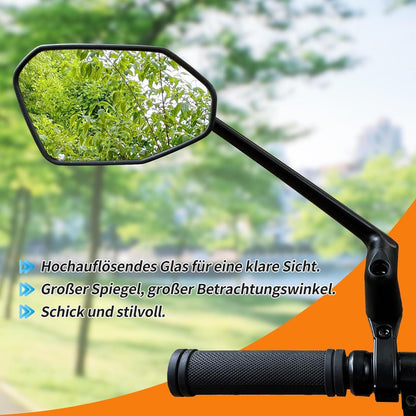 Fahrradspiegel 360° Drehbar – Klarer Rückspiegel für E-Bike & Co.