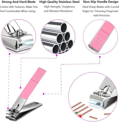 Maniküre Set Edelstahl Nagelknipser Etui Nagelpflege Kit Frauen