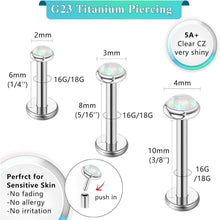 G23 Titan Piercing Schmuck für Ohr, Helix, Lippe, Tragus – Hypoallergen, Silber & Gold