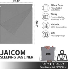 Hüttenschlafsack 2in1 Mikrofaser Seideschlafsack mit