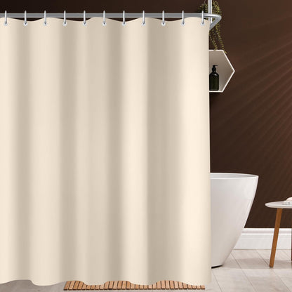 Duschvorhang 120x160 cm Beige Antischimmel Polyester