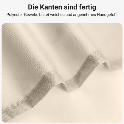 Duschvorhang 120x160cm Beige Antischimmel Wasserabweisend Textil