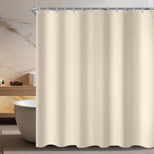 Duschvorhang 90x90cm Beige Beschwerter Saum Antischimmel