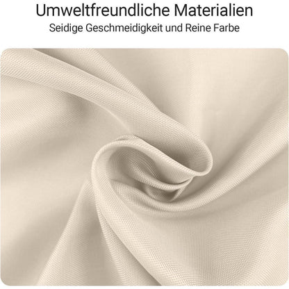 Duschvorhang 200x160 cm Beige Antischimmel Textil