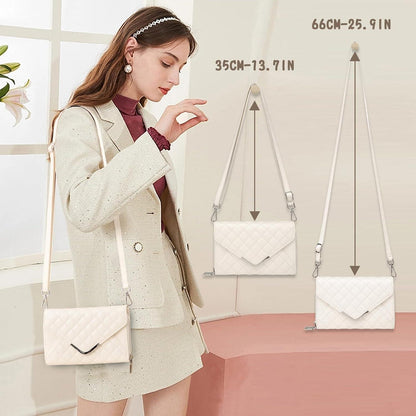 JANSBEN Damen Umhängetasche klein Leder gesteppt Schultertasche blau