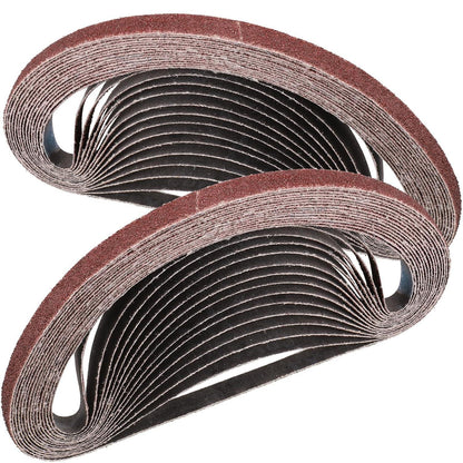 Schleifbänder 9x533 mm Körnung 60 (30 Stück) für Bandschleifer