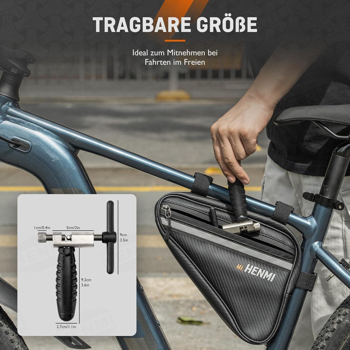 Fahrrad Kettennieter für 6-12 Fach Ketten mit Aufbewahrung