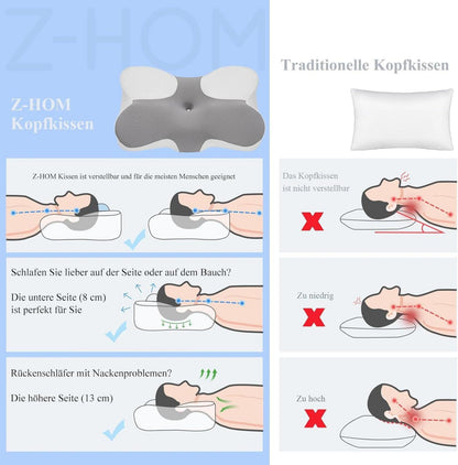 Memory Foam Nackenkissen Orthopädisches Ergonomisches Kissen