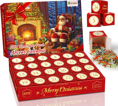 Adventskalender Weihnachtsszene Puzzles 1008 Teile für