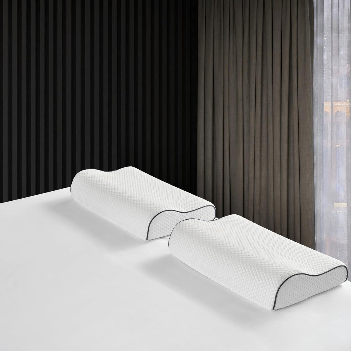 Orthopädisches Memory Foam Nackenstützkissen Seitenschläfer 49x36 cm