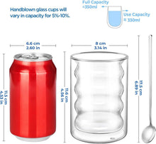 Ecooe Doppelwandige Kaffeegläser 350ml 2er Set - Latte